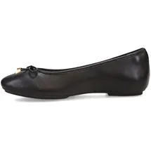 FitFlop DELICATO Bow Soft Leather Ballet Flats Black