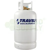 ALUGAS Travel Mate Gastankflasche, 27,2 Liter 80% Multiventil