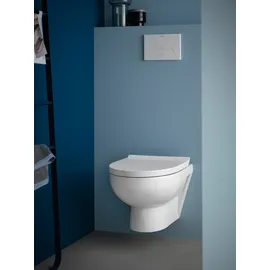 Duravit No.1 Wand-WC Compact mit Absenkautomatik, weiß