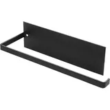 BEBUSINGOTO Selbstklebender Toilettenpapierhalter, Papierhalter ohne Bohren, schwarz, 1 Stück