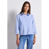 STREET ONE Hemdbluse STREET ONE, Damen, Gr. 34, blau