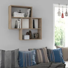 dema home Wandregal Maybe 85 x 20 x 85 cm Braun