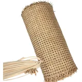 NLUMEC Wiener Geflecht Meterware, 100cm Breites Rattangeflecht Natur, Rattan Gurtband Rolle, Natürliches Rattan Geflecht für Möbel Stuhl Kommode Schrank Lampe(40x100cm)