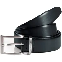 Tom Tailor Herrengürtel Leder/Polyurethan 3,5 cm schwarz 100