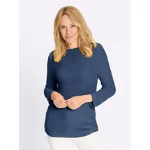 Classic Basics U-Boot-Pullover blau 42