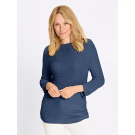 Classic Basics U-Boot-Pullover blau 42