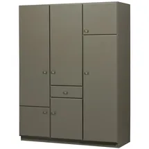 Woood Kleiderschrank Alfie 160 x 210 x 60 cm Grün