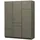 Woood Kleiderschrank Alfie 160 x 210 x 60 cm Grün