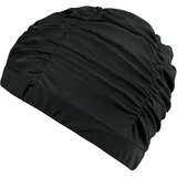 Stoff-Badekappen für langes/kurzes Haar, Tuch, Schwimmen, plissiert, elastisch, bequem, zum Baden, hält die Frisur unverändert, Tuch für Damen und Herren