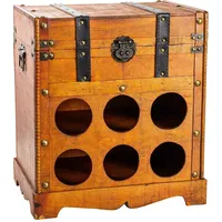 Hti-Living Weinregal 39 x 28 x 44 cm Rotbraun