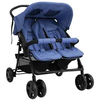 vidaXL Geschwisterwagen marineblau 10344