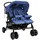vidaXL Geschwisterwagen marineblau 10344