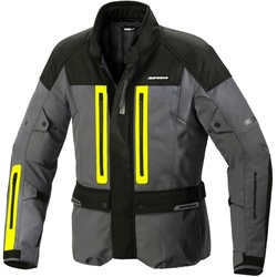 Spidi Traveller 3 H2Out Motorrad Textiljacke, schwarz-gelb, Größe M für Männer