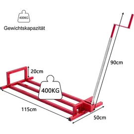 Costway Hebevorrichtung Reinigungshilfe Rasentraktor Rasentraktorheber Heber 400kg stufenlos verstellbar