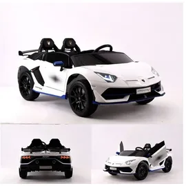 ES-Toys Lamborghini Aventador SVJ Xago Elektro-Kinderauto weiß (12 V)