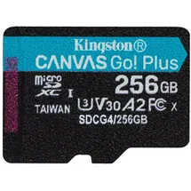 Kingston Canvas Go! Plus Gen4 256GB microSDXC Speicherkarte (200 MB/s, A2 U3)