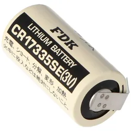 FDK (ehem. Sanyo) Sanyo Lithium Batterie CR17335 SE Size 2/3A mit Lötfahne U-Form