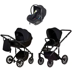 Anex Kombikinderwagen m/type Trio-Set inkl. Babyschale Pixel i-Size, schwarz
