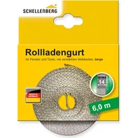 Schellenberg Rollladengurt Mini 14 mm x 6,0 m beige