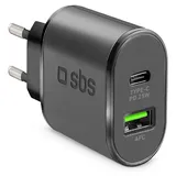 SBS TETRPD25W, Indoor, AC, 9 V, Schwarz