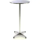 VCM Bistrotisch Ø 60 x 115 cm Silber