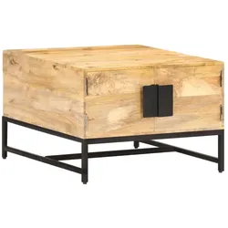 vidaXL Couchtisch 67x67x45 cm : Material - Mango Massivholz