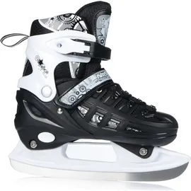 Nils Extreme 4-in-1 Inline-/Schlittschuhe Schwarz (NH10905) Verstellbare Skates für Straße und Eis - Schwarz - 39-42