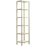 VCM Standvitrine Vinali M 40 x 30 x 165 cm Gold