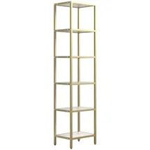 VCM Standvitrine Vinali M 40 x 30 x 165 cm Gold