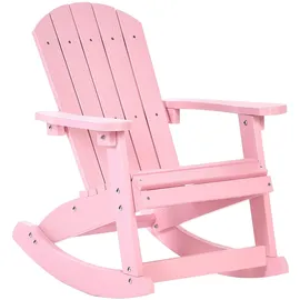 Beliani Muskoka Kinder Garten-Schaukelstuhl 0 x 0 x 0 cm rosa