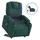 vidaXL Massagesessel mit Aufstehhilfe Stoff 144 x 78,5 x 0 cm Dunkelgrün elektrisch