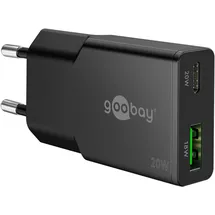 goobay Dual-Schnellladegerät Slim 75729
