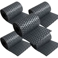 nyvi Sichtschutzstreifen 255 x 19 cm Anthrazit Polyrattan 5 St.