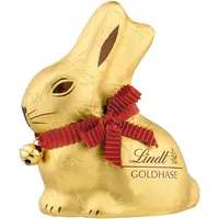 Lindt Schokolade GOLDHASE | 100 g GOLDHASE | Premium Vollmilch-Schokolade in Hasenform zu Ostern | Osterschokolade | Schokoladengeschenk | Schokoladenhase | Osterhase (Packung mit 6)