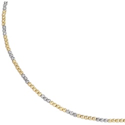 Luigi Merano Kette mit facettierten Kugeln, Gold 585 45 cm Hellbraun Damen 