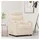 vidaXL Relaxsessel Creme Stoff 92 x 105 x 0 cm Beige/Weiß