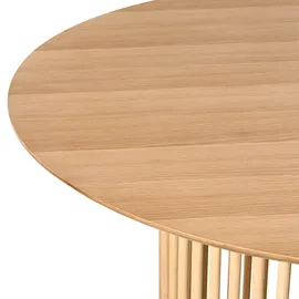 Beliani Esstisch Boyle Helle Eiche 110 cm 110 cm