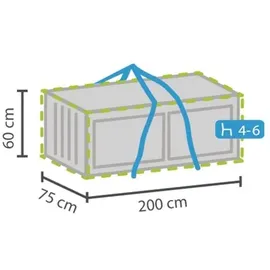 Perel Schutzhülle 200 x 75 x 60 cm Grau