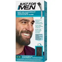 Just for Men Bart Und Schnurrbart, Bartfarbe, Bart Tönung Für Männer, Einfache Anwendung, Eliminiert Graue Haare, Für Ein Volleres, Natürliches Aussehen, Schwarzbraun, M45
