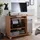 KADIMA DESIGN Laptoptisch Computertisch: 3D-Ecken, Stauraum, 90x66x50 cm, Spanplattenkonstruktion, Rollen. Beige, 90x50x71