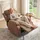 Homcom Fernsehsessel mit Liegefunktion Leinenoptik 88 x 102 x 93 cm Grau mit Kissen
