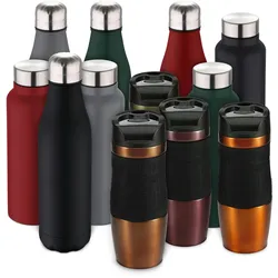 BERGNER Thermosbecher 400Ml Edelstahl Braun Neon Classic