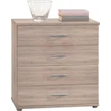 Livetastic Kommode Eiche, Kunststoff, 4 Schubladen, 60x70x30 cm, Beimöbel erhältlich, Wohnzimmer, Kommoden & Sideboards, Kommoden