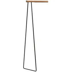 Lind DNA - Clothes Rack Wall Garderobenständer, Stahl schwarz / Eiche Natur