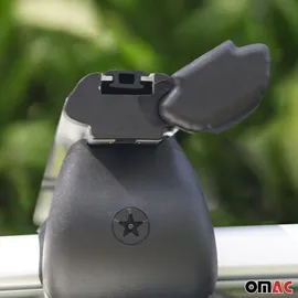 Omac Dachträger Grundtäger für VW Passat B8 Variant 2014-2019 75kg Alu Schwarz 2tlg