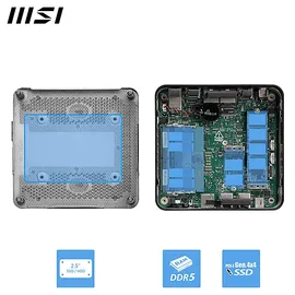 MSI CUBI NUC 1MG-212DE, Mini PC mit Intel® CoreTM 5 120U Prozessor, 8 GB RAM, 512 SSD UHD Graphics, Windows 11 (64 Bit)