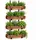 Marrakesch Orient & Mediterran Interior Ziegelform Wandhalter Merita 4 Regal Set 4 Formen 30 x 15 x 80 cm,
