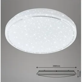 Briloner Sternenhimmel LED Deckenleuchte 56 cm weiß