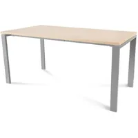 Rocada Schreibtisch Total BxTxH 160x80x73cm Gestell grau Platte Melamin
