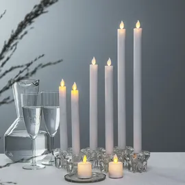 Star Trading M-Twinkle LED Stabkerze 24 cm 2 St. weiß